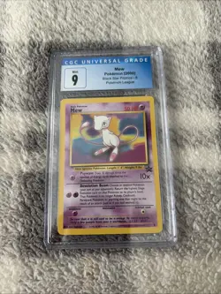2000 POKEMON BLACK STAR PROMOS - POKEMON LEAGUE - #8 MEW CGC 9 - Image 1