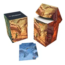 Ultra Pro Deck Box 100+ Season Lands: Forest Magic MTG Bloomburrow - Image 1