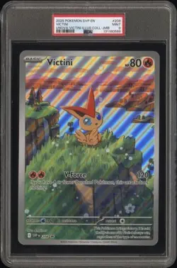 PSA 9 - 2025 Pokemon Collection VICTINI Jumbo Black Star Promo #208 (0589) - Image 1