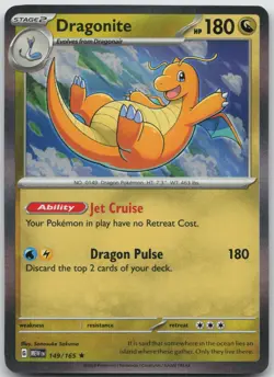 Dragonite 149/165 Rare 151 Pokemon Holo Near Mint - Image 1