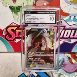 CGC 10 Torkoal 172/167 Illustration Rare - Twilight Masquerade - Pokemon TCG - Image 1