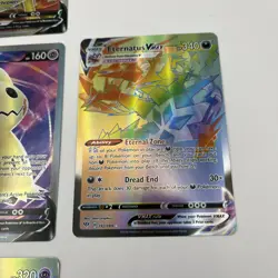 Lot of Ten (10) Pokemon Holo Reverse Rainbow Mimikyu V #148 Ninetales V #177 + - Image 4