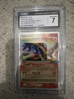 Infernape LV.X Black Star Promo Holo 2007 Pokemon CGC 7 DP19 - Image 1