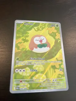 Pokemon Rowlet Illustration Rare Holo 090/088 ME03 Perfect Order - Image 2