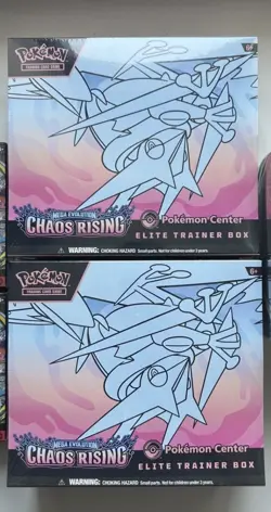 x2 Pokemon TCG: Chaos Rising Pokemon Center Elite Trainer Box - PKC ETB - Image 1
