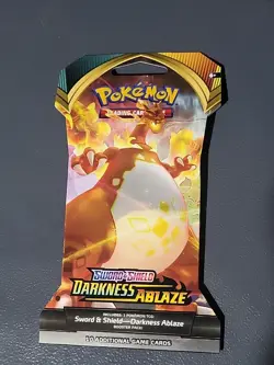 Pokemon TCG Sword & Shield Darkness Ablaze Booster Pack - Charizard Art Pokemon 820650807138 - Image 1