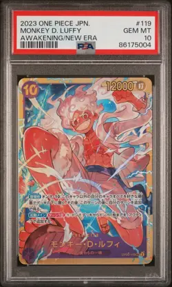 PSA 10 One Piece Japanese Monkey D. Luffy Alt Art OP05-119 - Image 1