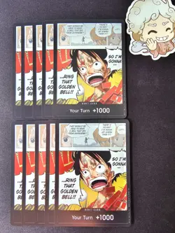 10x OP15 Bell Luffy Foil DON!! Card Playset -One Piece Card Game- OP-15 English - Image 1