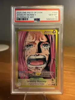 2025 One Piece OP13 English Jewerly Bonney Alternative Art PSA 10 GEM MINT - Image 1