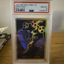 ENEL DON!! GOLD - PSA 10 - PRB01 - One Piece - Premium Booster The Best Parallel - Image 1
