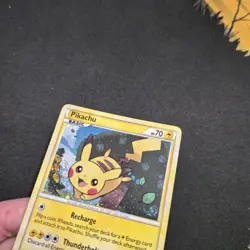 Pokemon Pikachu TCG Holo Black Star Promo Card HGSS03 NM - Image 2