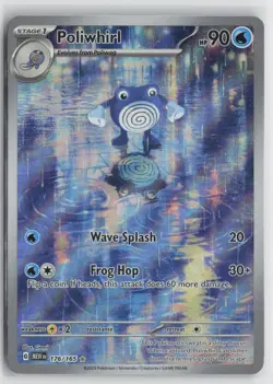 Poliwhirl 176/165 Illustration Rare 151 Pokemon NM - Image 1