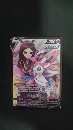 Sylveon V TG14/TG30 Holo Rare V Brilliant Stars Trainer Gallery Pokemon Card NM - Image 2