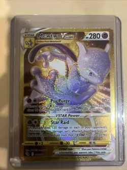 Pokemon TCG Mewtwo VSTAR Pokemon GO 086/078 Holo Secret Rare - Image 2