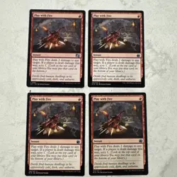 Magic the Gathering MTG Play With Fire Play Set Of 4 - Image 1