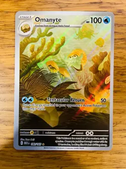 Omanyte (180/165) S&V 151 Illustration Rare Pokemon Card! FAST & FREE P&P! - Image 1