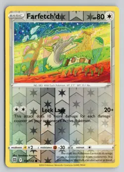 FARFETCH'D 115/172 COMMON BRILLIANT STARS POKEMON REVERSE HOLO NM - Image 1