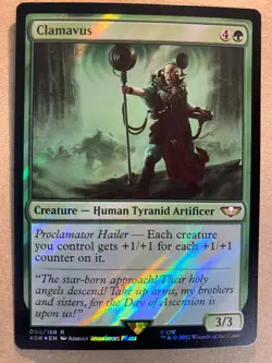 MTG 1x FOIL Clamavus # 90 Universes Beyond: Warhammer 40K Magic Gathering x1 NM - Image 1