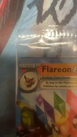Pokemon Card Flareon EX 014/131 Prismtic Evolutions Stamped Sealed - Image 3
