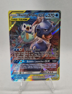 Pokemon TCG Blastoise Piplup GX Cosmic Eclipse Card 38/236 - Image 1