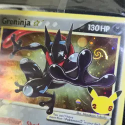 HD GALAXY SWIRL 🌀💫 Greninja SWSH144 Gold Star Celebration Pokemon Card - Image 1