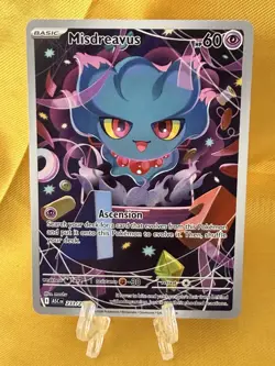 Ascended Heroes Pokemon Card TCG Misdreavus 233/217 Illustration Rare - Image 1