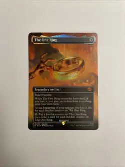 Wizards of the Coast The One Ring Borderless Promo Foil Legendary Artifact 0451 - Image 1