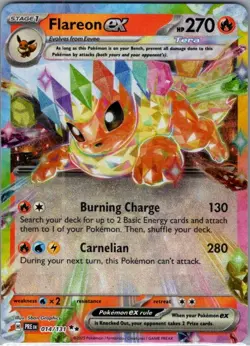 Flareon ex - 014/131 SV: Prismatic Evolutions - Pokemon Card - NM - Image 1