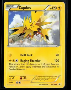 2015 Roaring Skies Zapdos #23 Non Holo Rare Pokemon Card - Image 1