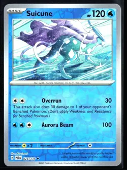 2025 Scarlet & Violet Series - Prismatic Evolutions Suicune #24 Reverse Holo - Image 1