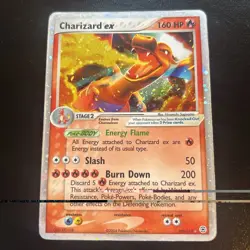 Pokemon Charizard EX Holo 105/112 EX Fire Red Leaf Green 2004 UK seller - Image 2