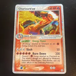 Pokemon Charizard EX Holo 105/112 EX Fire Red Leaf Green 2004 UK seller - Image 3