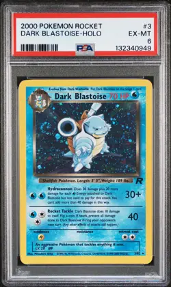 2000 POKEMON ROCKET #3 DARK BLASTOISE-HOLO PSA 6 - Image 1