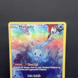 Pokemon TCG Manaphy Crown Zenith: Galarian Gallery Gg06/Gg70 Holo Holo Rare - Image 3