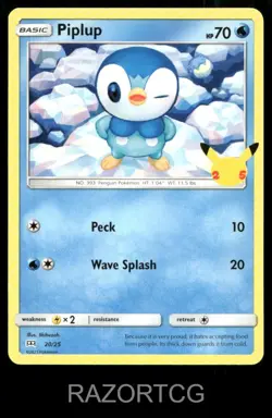 PIPLUP 32/156 C ULTRA PRISM POKEMON LP - Image 1