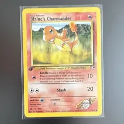 Wizards of the Coast Pokemon TCG Blaine's Charmander Gym Heroes 1st Ed 61/132 - Image 1