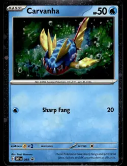 CARVANHA - 093 Holo Promo Scarlet & Violet Promo Pokemon NM - Image 1