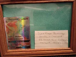 Pokemon Company Charizard GX SM Burning Shadows Secret Rainbow Rare Holo 150/147 - Image 1