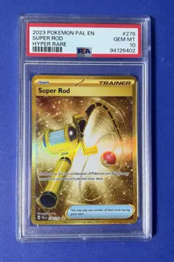 2023 Pokemon PAL EN Super Rod Hyper Rare #276 PSA 10 GEM MT - Image 1