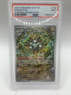 2024 POKEMON SVP EN-SV BLACK STAR PROMO #159 MAGNETON PSA 9 - Image 1