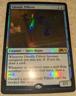 Foil Ghostly Pilferer - Core Set 2021 - M21 - Magic: The Gathering - MTG - Image 1