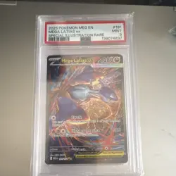 Pokemon Mega Latias ex #181/132 ME01 SIR Holo PSA 9 - Image 1