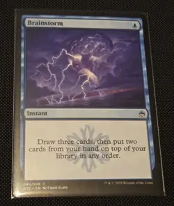 Brainstorm Masters 25 Minty Fresh Magic the Gathering in a Perfect Fit Sleeve - Image 1