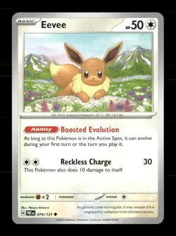 Eevee 074/131 Prismatic Evolutions NM/M Pokemon - Image 1
