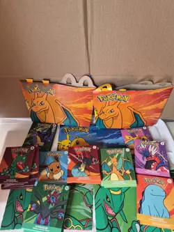 Lot of 22 Pokemon 2024 Dragons McDonald’s Promo Sealed Booster Packs & 5 Boxes - Image 1