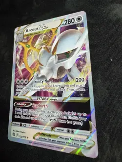 Pokemon TCG 2022 Arceus VSTAR 123/172 Swsh09: Brilliant Stars Holo NM - Image 3
