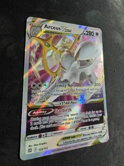 Pokemon TCG 2022 Arceus VSTAR 123/172 Swsh09: Brilliant Stars Holo NM - Image 4