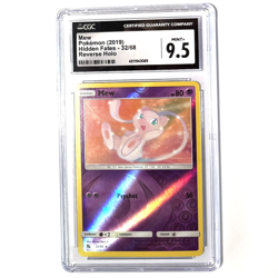 CGC 9.5 Mew Reverse Holo Foil Hidden Fates 32/68, 2019 Pokemon English Mint - Image 1