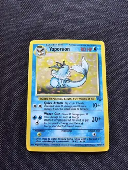Pokemon TCG Vaporeon Jungle 12/64 Holo Unlimited Holo Rare - Image 2