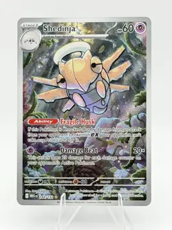 Pokemon Shedinja 144/132 Illustration Rare IR Holo Mega Evolution English LP - Image 1